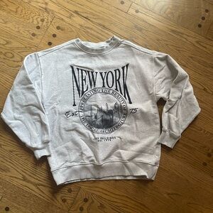Zara New York Grey Sweater